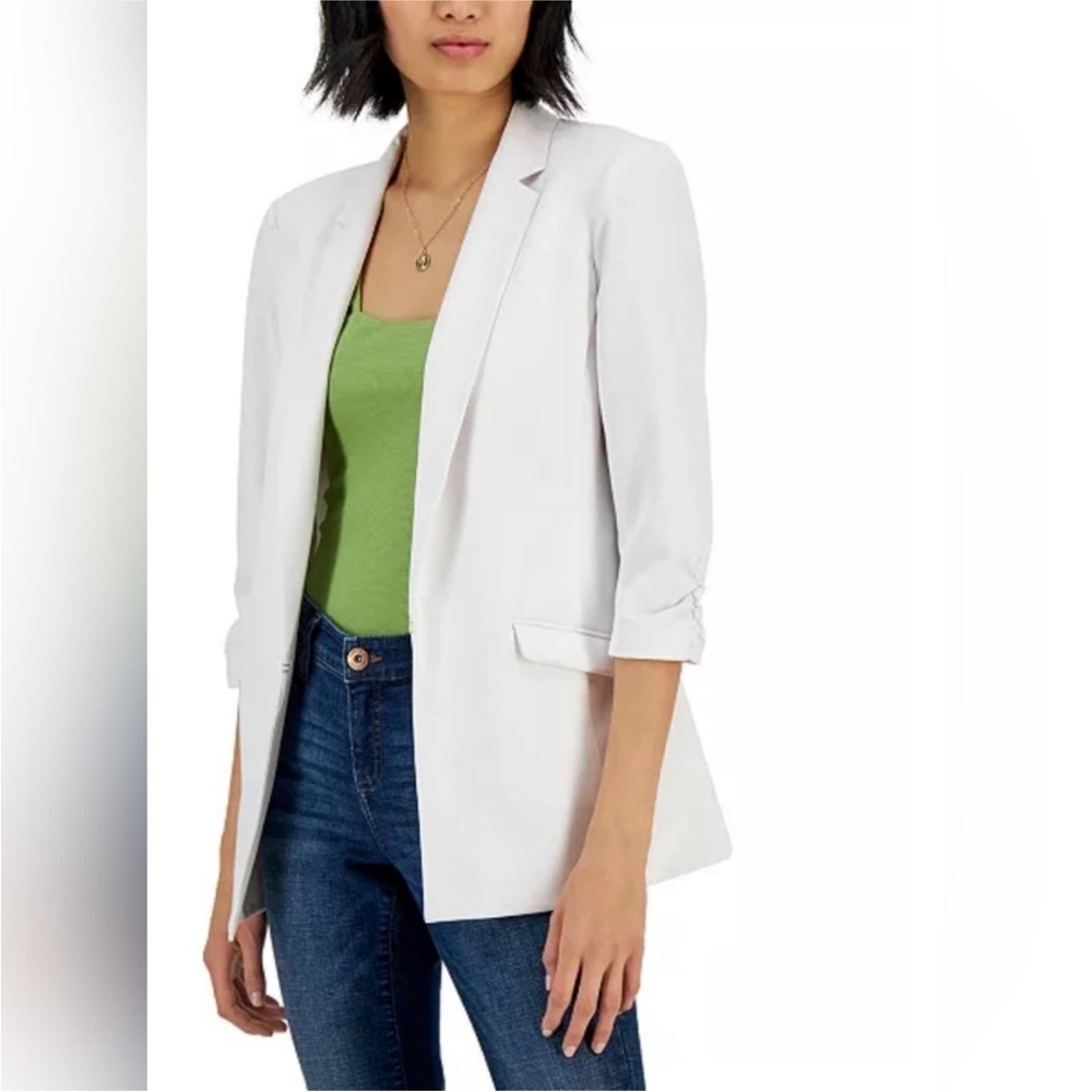INC International Concepts Women's Light Gray Blazer